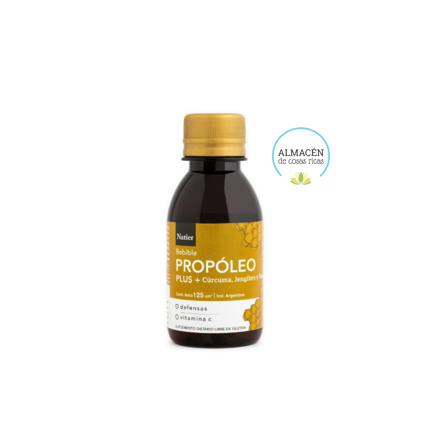 Propóleo Plus + Cúrcuma + Jengibre + Tomillo NATIER