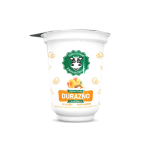Yogur de Almendras y Durazno  Felices las Vacas